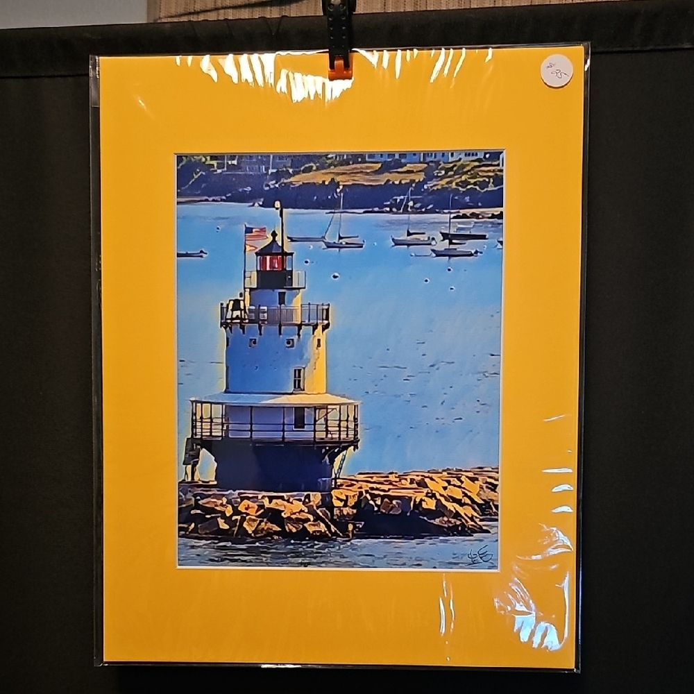 "Bug" Lighthouse High Quality Matted Photograph
